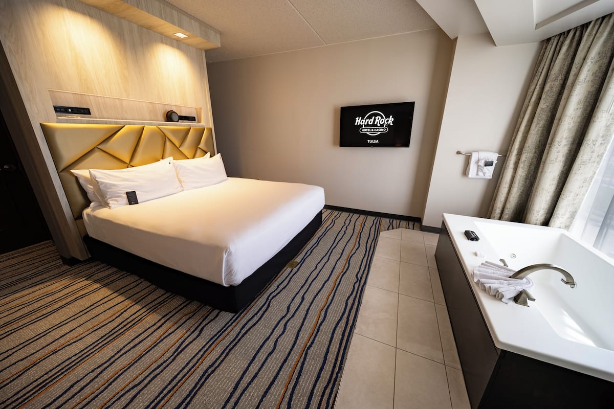 In-room safe, desk, laptop workspace, blackout curtains