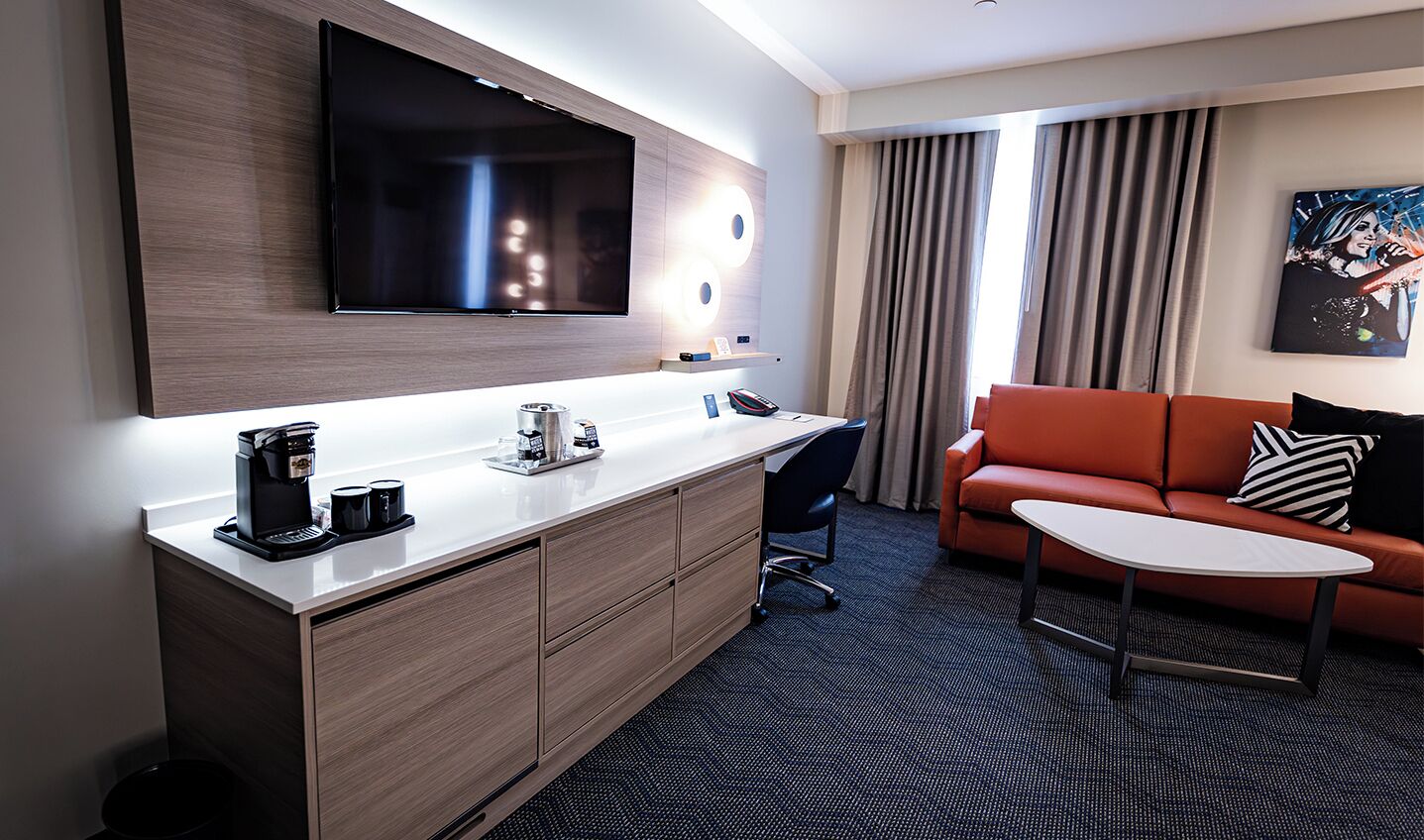 suite, 1 king bed, tower (all suites) | in-room safe, desk, laptop workspace, blackout curtains