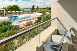 Superior Double Room, Balcony, Pool View