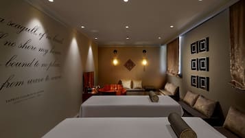 Couples treatment room(s), sauna, steam room, body treatments