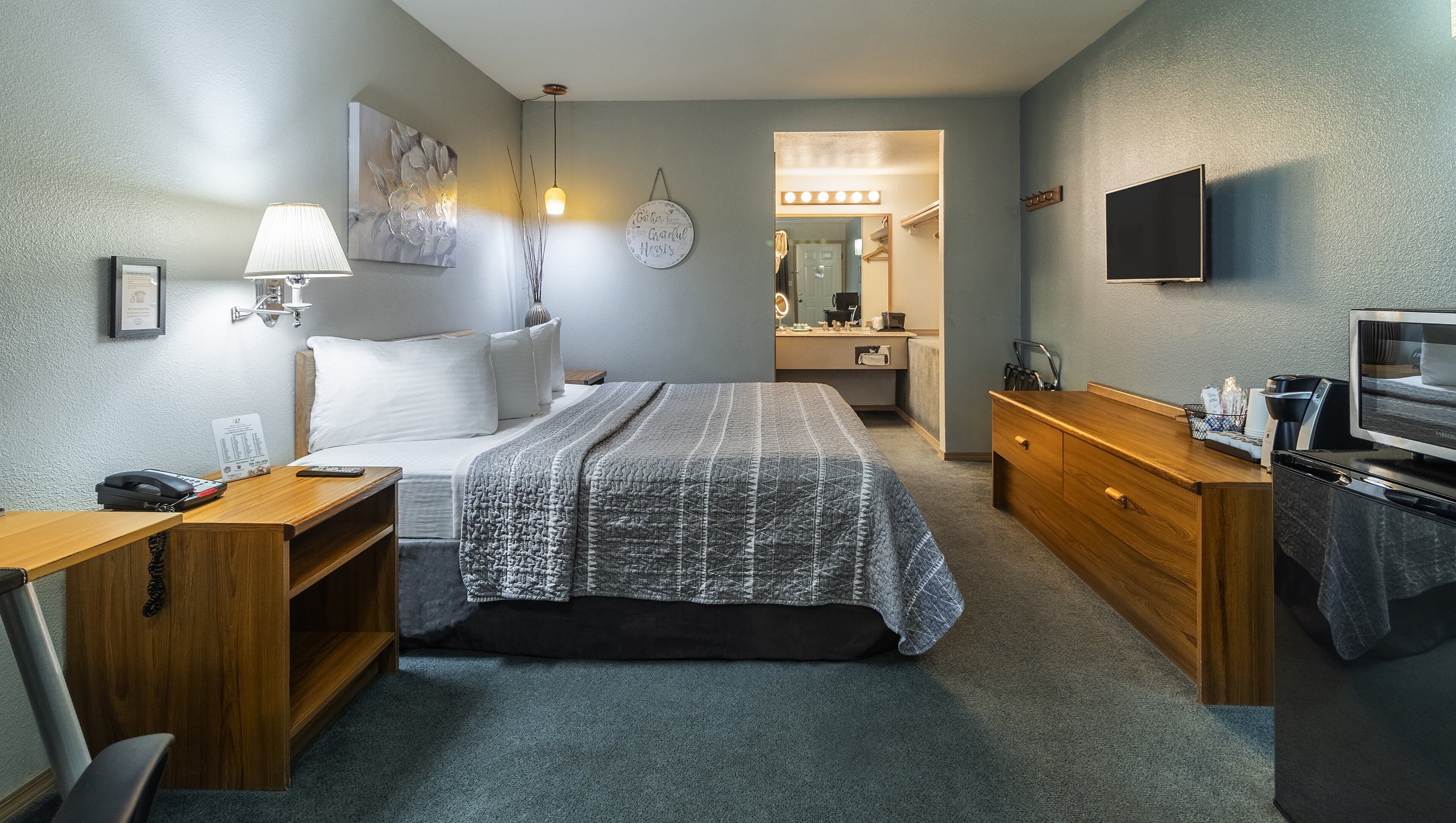 iron/ironing board, free wifi, bed sheets