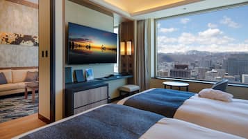 Suite Premium, no fumadores, vistas a la ciudad (22nd Premium Floor) | 1 dormitorio, ropa de cama de alta calidad, edredones de plumas