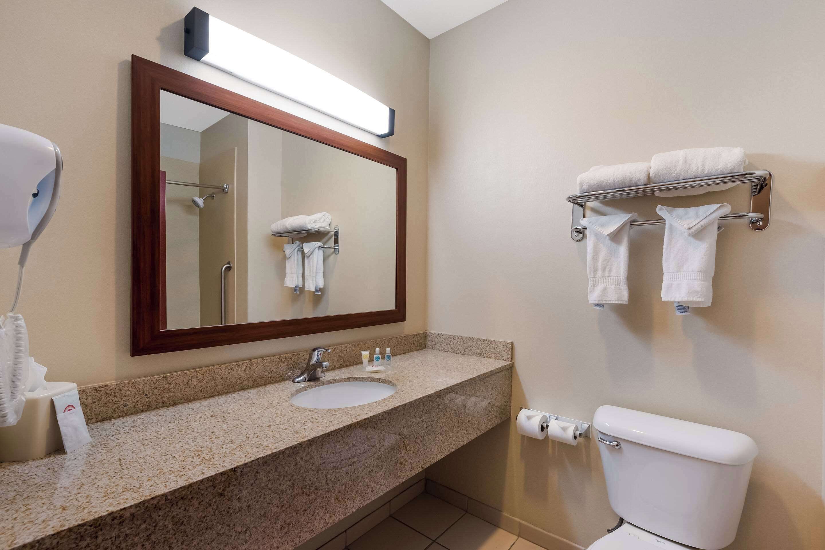 standard room, 1 king bed, non smoking | bathroom | combined shower/bathtub, hair dryer, towels