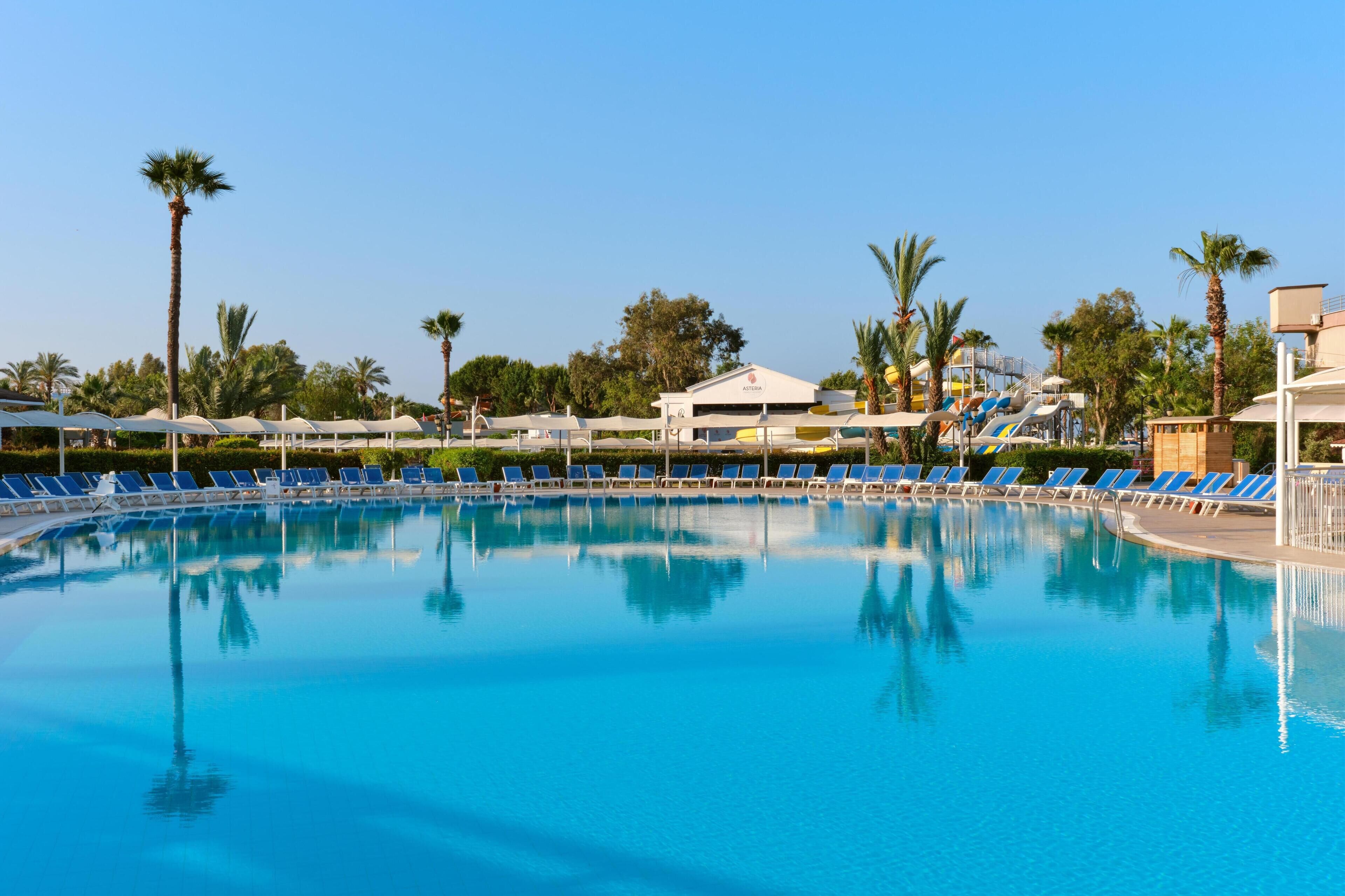 Indoor pool, 4 outdoor pools, free pool cabanas, pool umbrellas