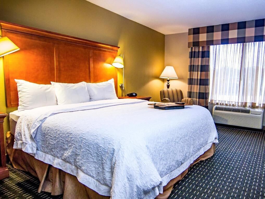 Premium bedding, desk, blackout curtains, iron/ironing board