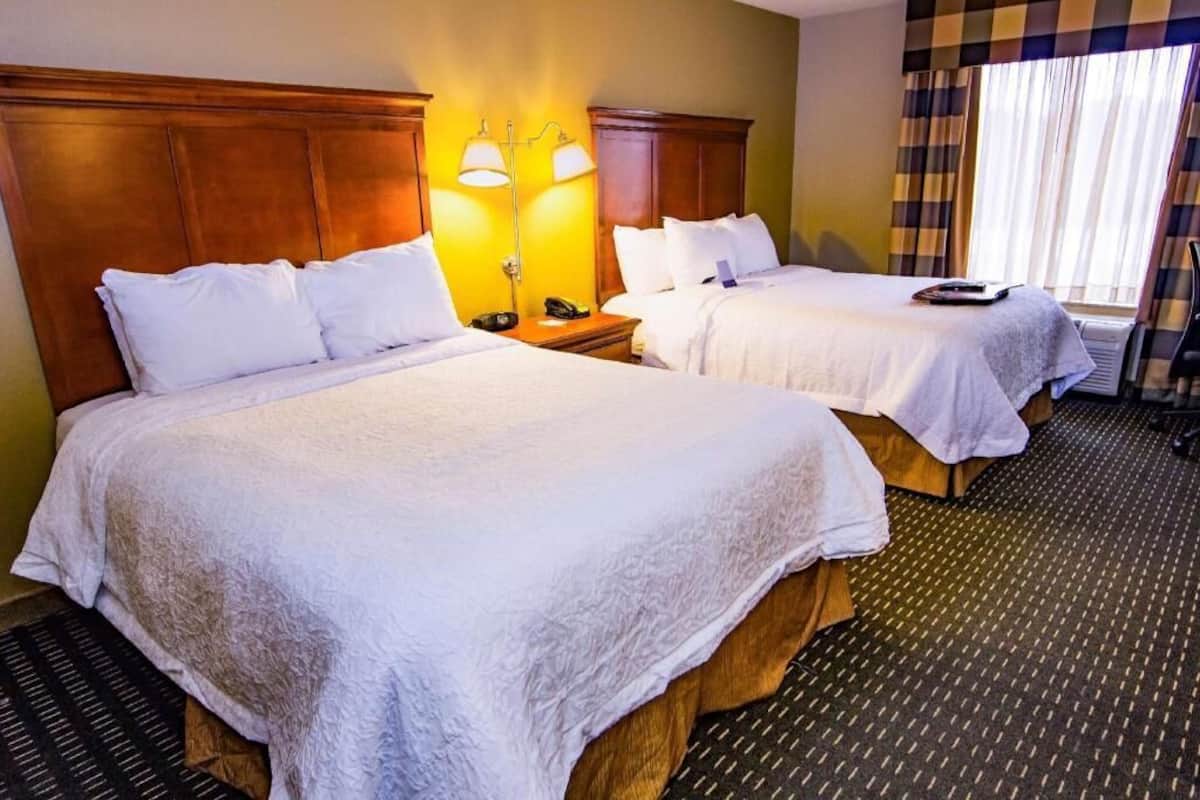 Premium bedding, desk, blackout curtains, iron/ironing board