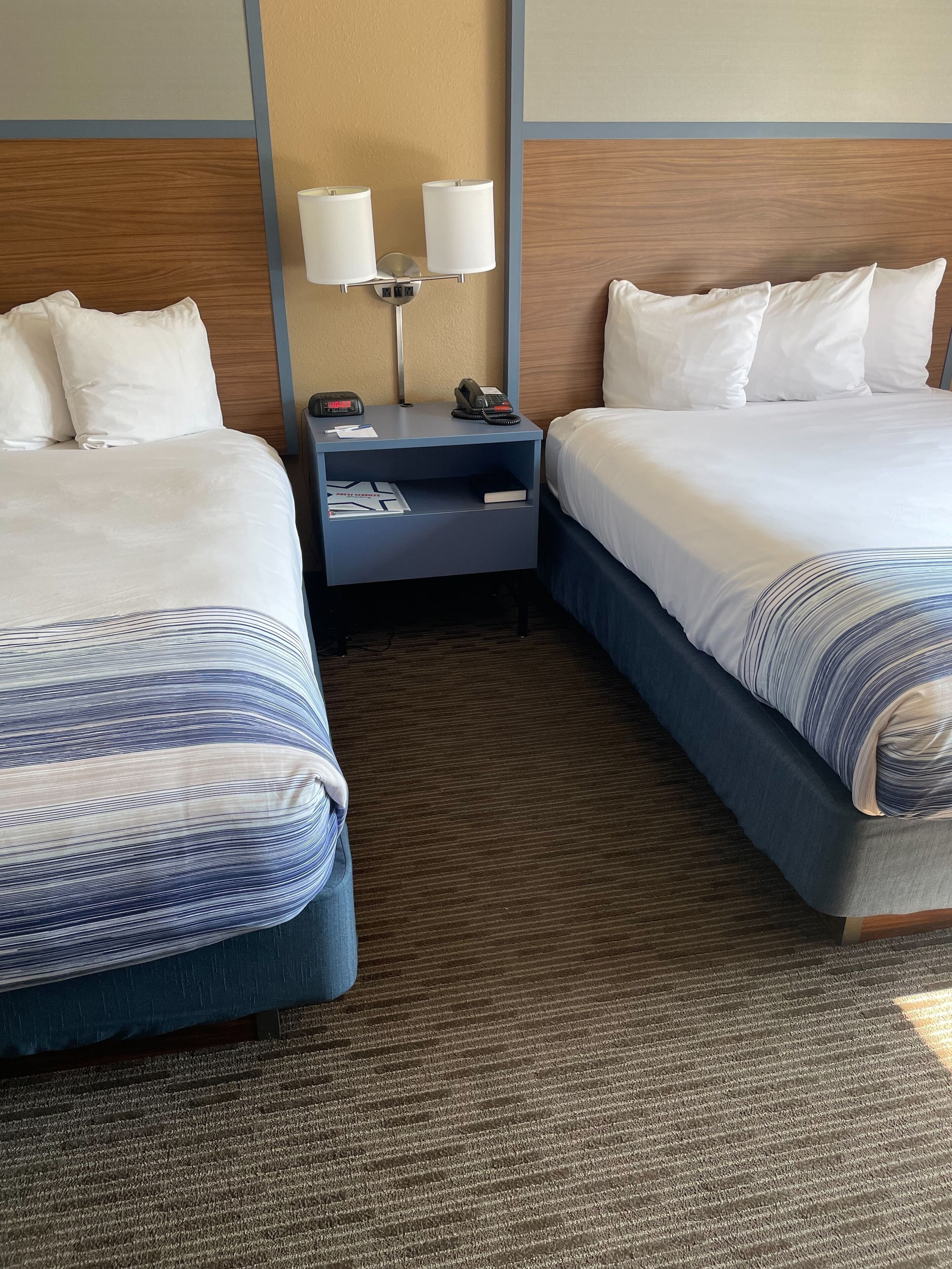 desk, blackout curtains, soundproofing, iron/ironing board