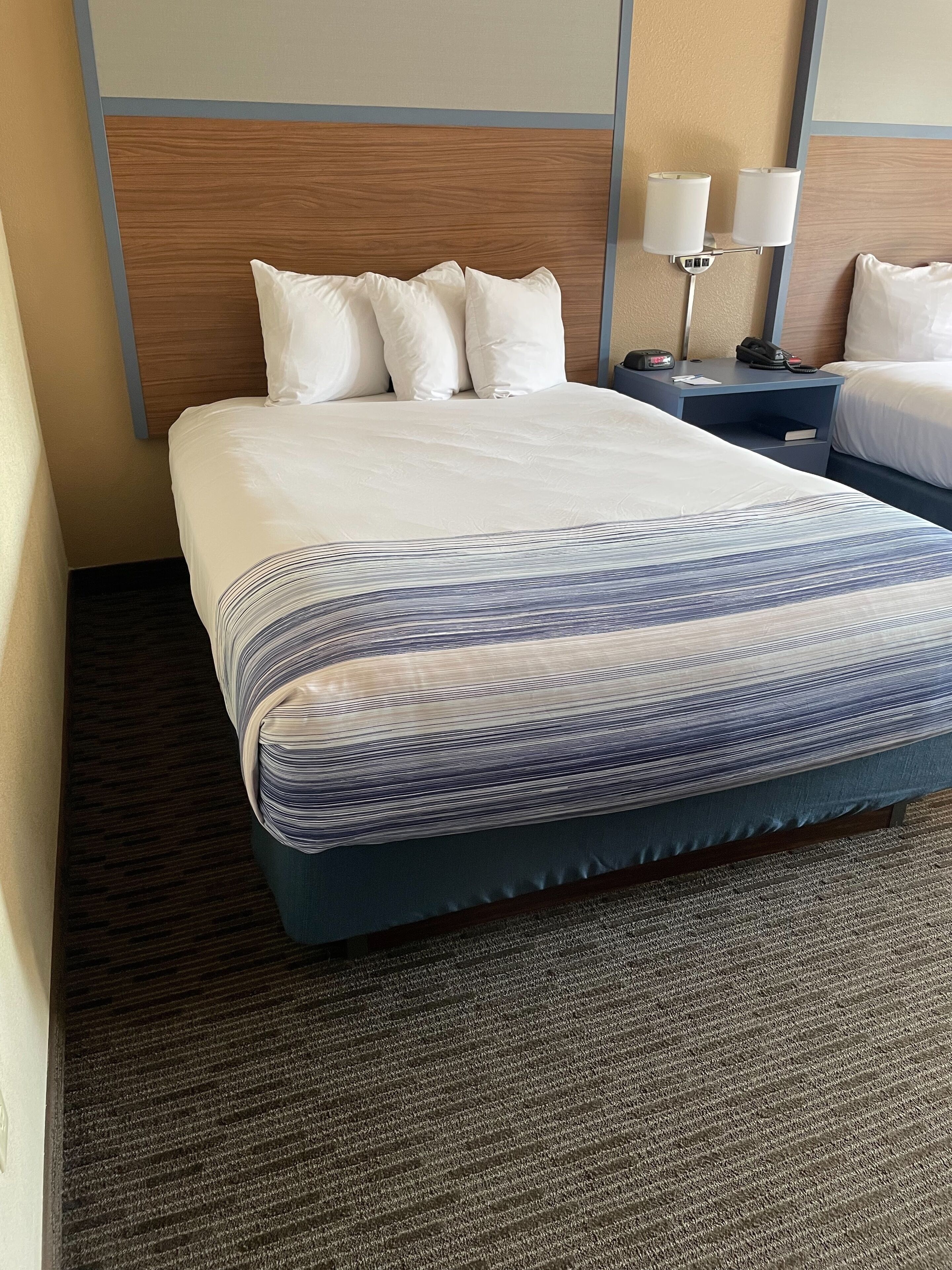 desk, blackout curtains, soundproofing, iron/ironing board