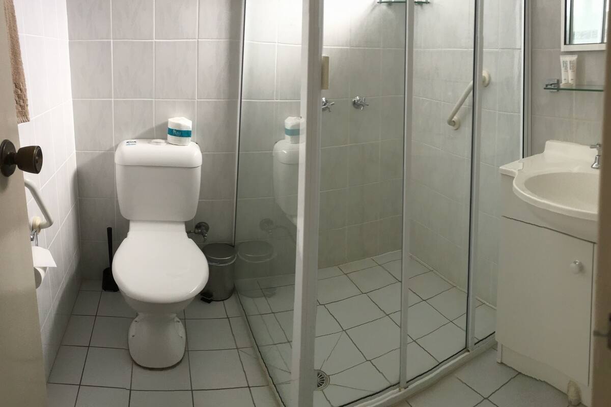 Hair dryer, towels
