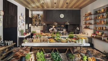 Frukostbuffé varje dag mot avgift