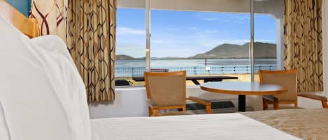 Room, 2 Queen Beds, Lake Front, No Pets Allowed | Individually furnished, desk, laptop workspace, blackout drapes