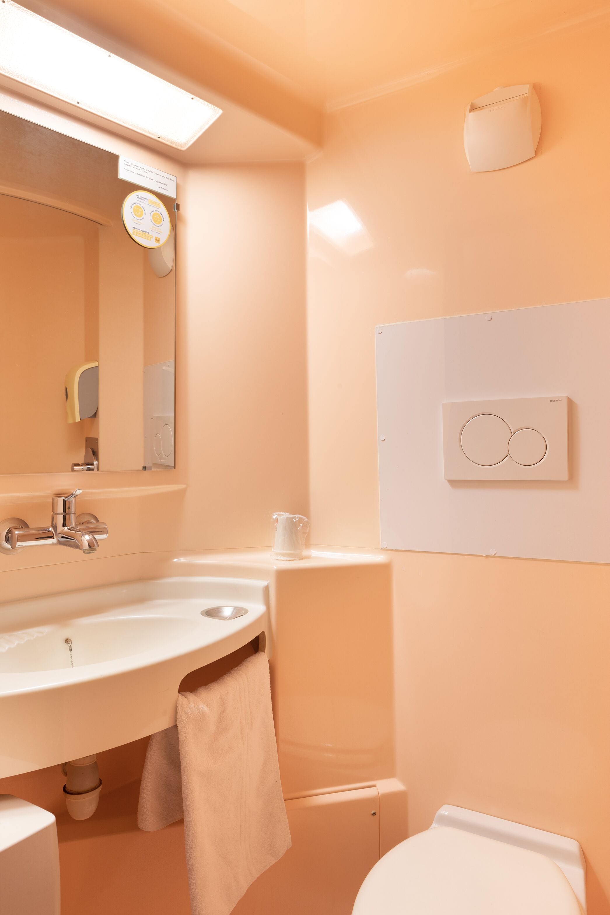 A bathroom with a sink, mirror, and toilet.