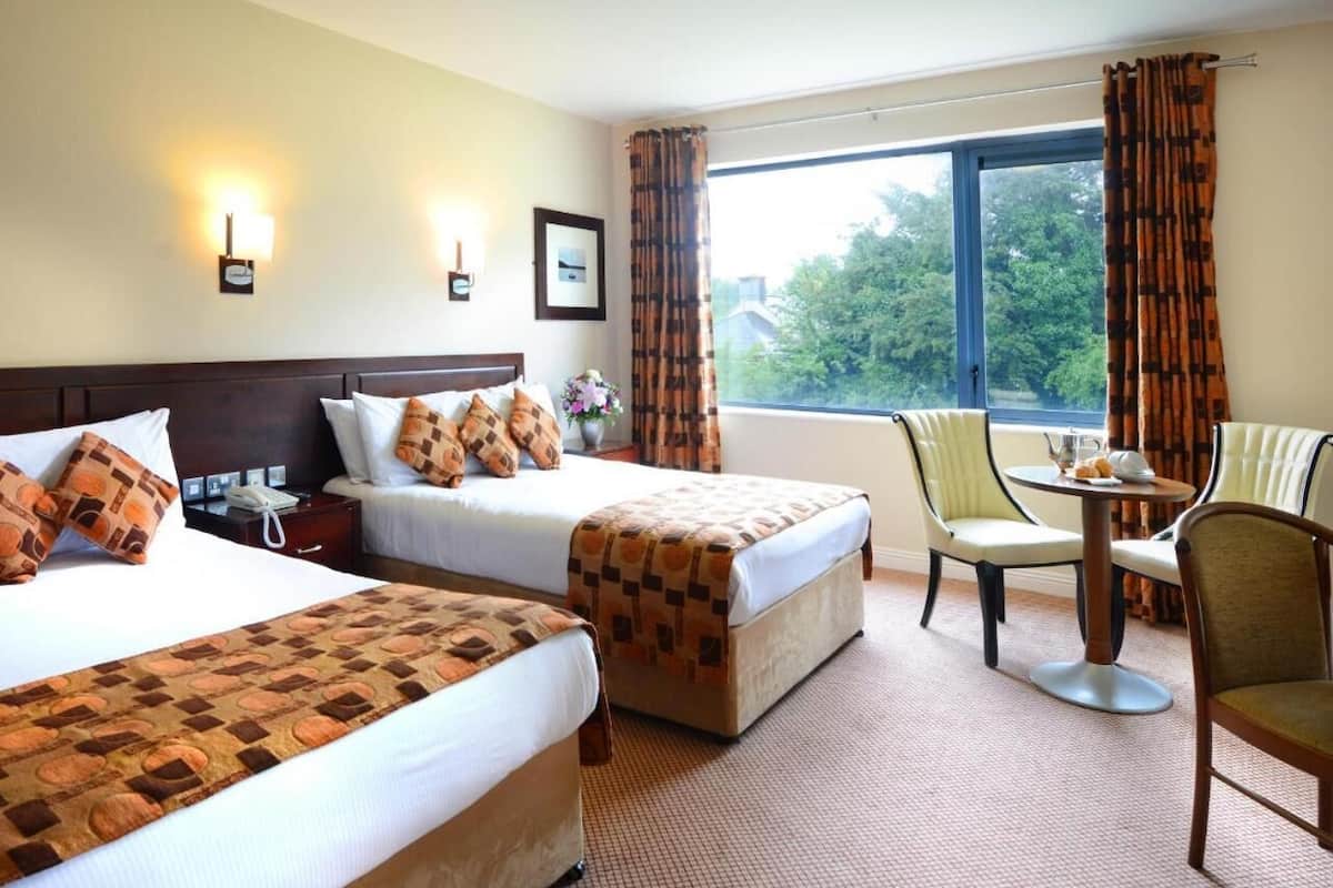 1 bedroom, desk, blackout curtains, iron/ironing board