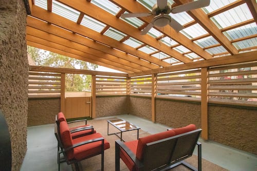 Departamento de lujo, 1 cama King size | Terraza o patio