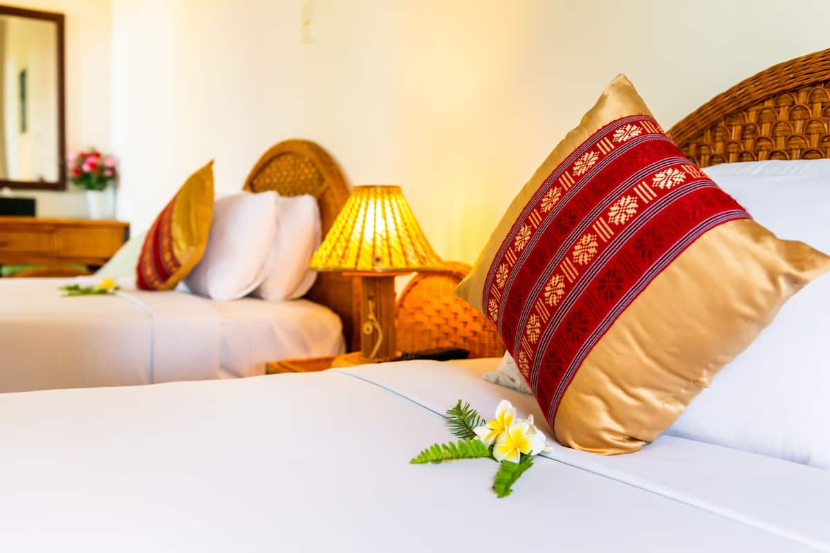 Bungalow, 2 Single Beds, Beachfront | Premium bedding, minibar, in-room safe, rollaway beds