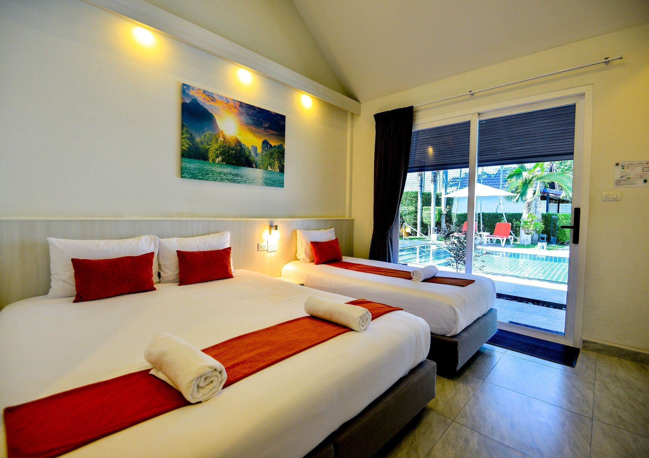 Superior Triple Room | Minibar, in-room safe, blackout curtains, soundproofing