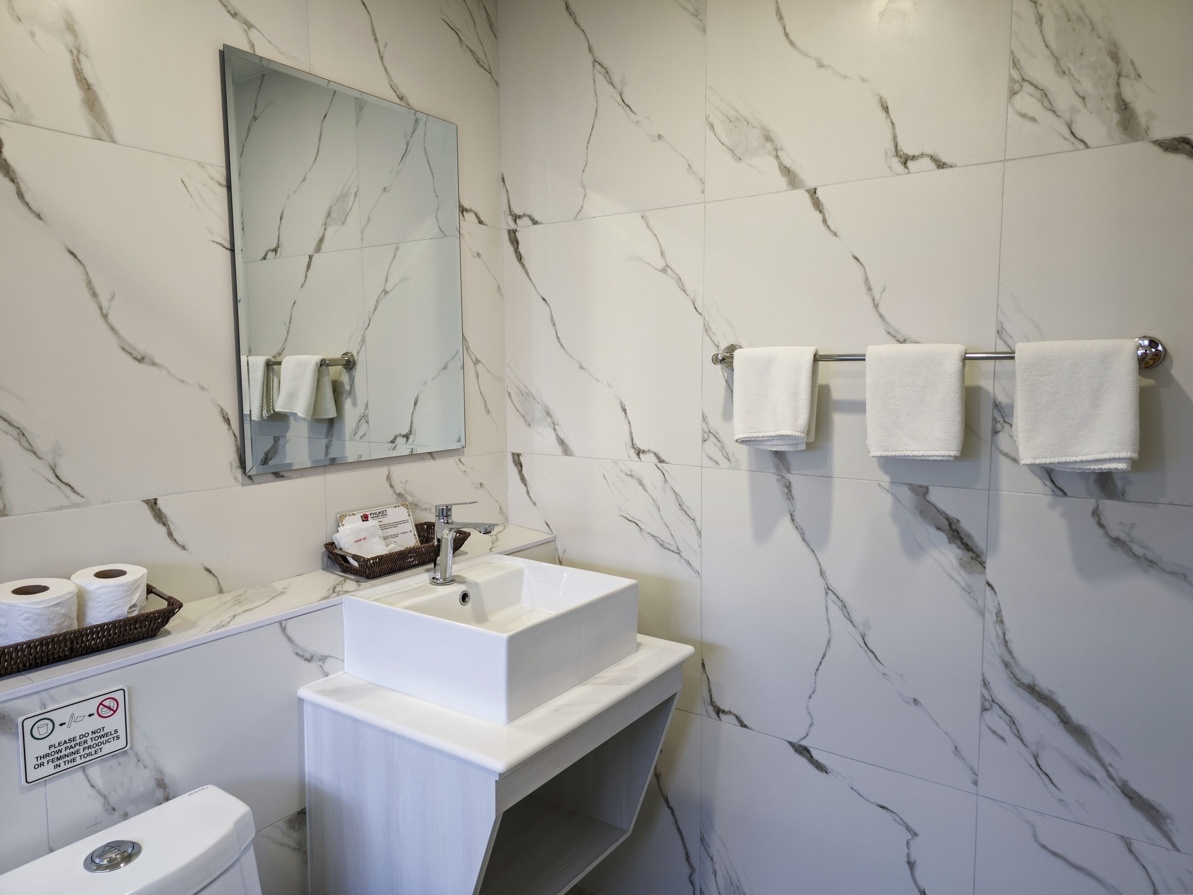 superior triple room | bathroom | shower, eco-friendly toiletries, hair dryer, towels