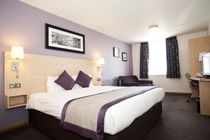 Desk, blackout curtains, iron/ironing board, cots/infant beds