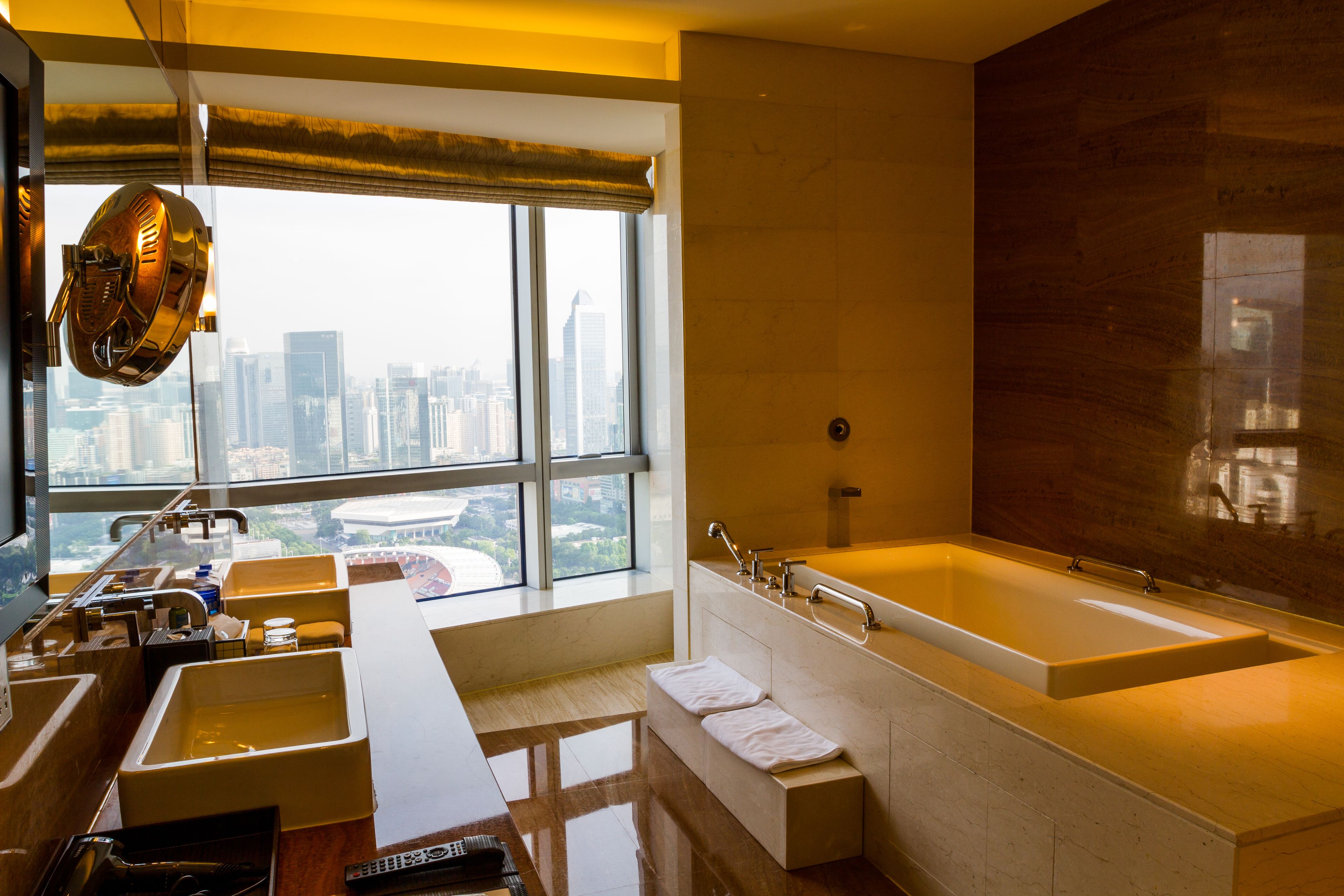 presidential suite, 1 king bed (sw-m) | bathroom | separate bathtub and shower, deep-soaking bathtub