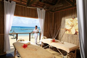 Outdoor treatment areas, body treatments, mud baths, aromatherapy