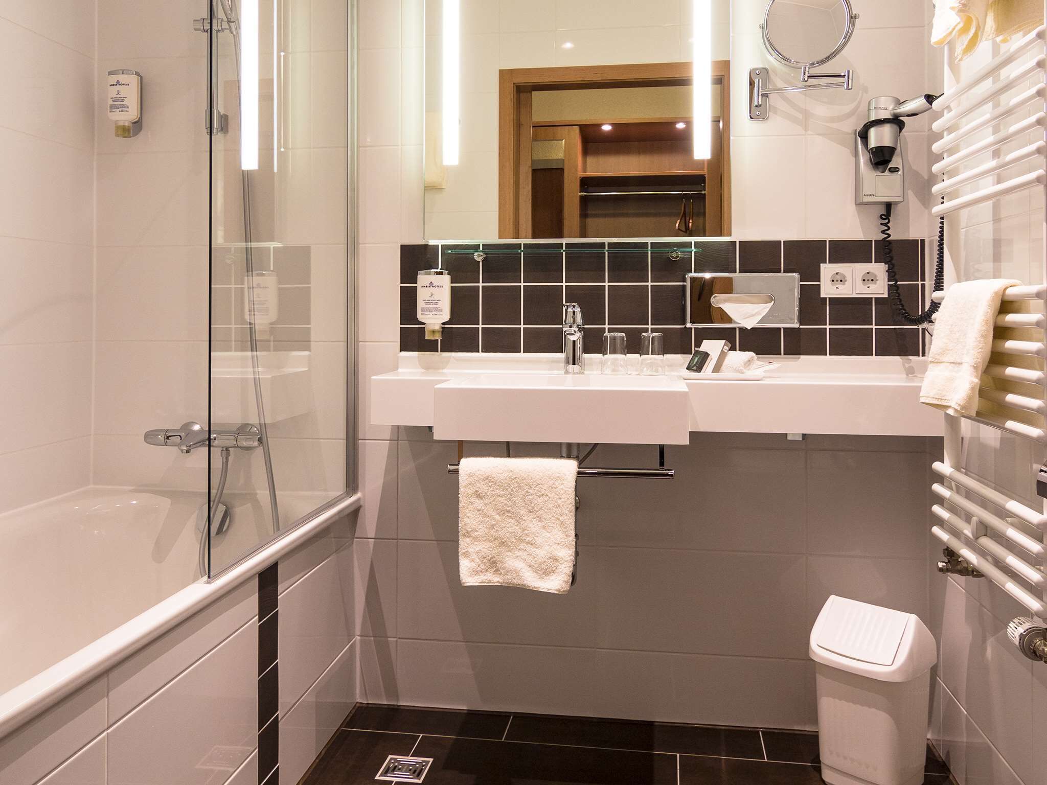 free toiletries, hair dryer, bathrobes, slippers