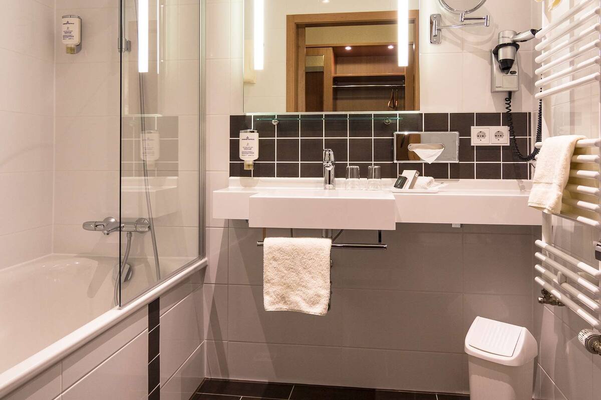 free toiletries, hair dryer, bathrobes, slippers