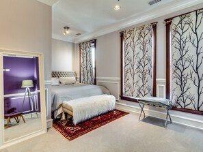 Premium bedding, pillow-top beds, desk, free WiFi