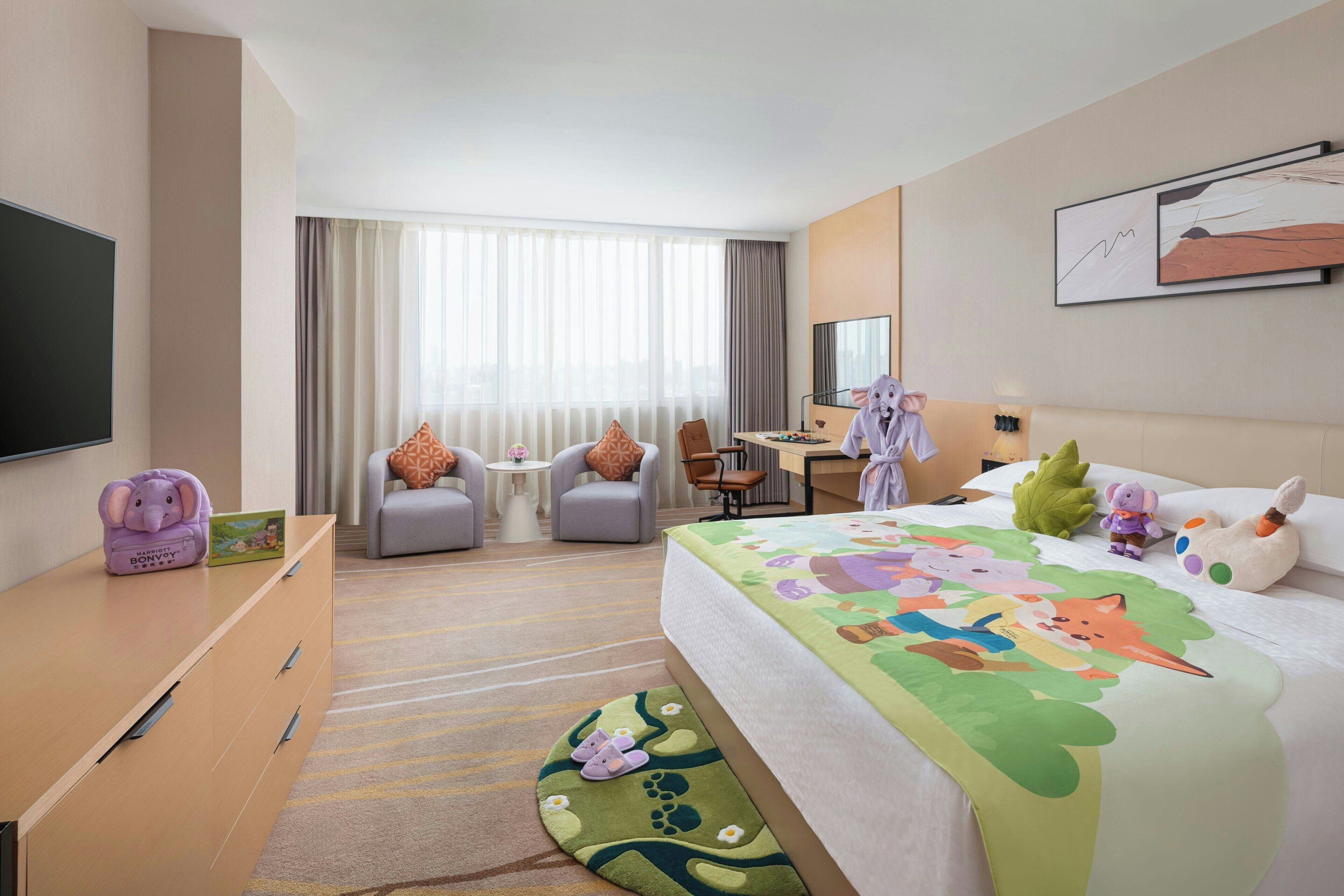 Premium bedding, minibar, in-room safe, desk