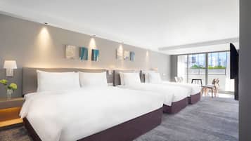 Family Quadruple Room, Balcony | 1 bedroom, in-room safe, desk, laptop workspace