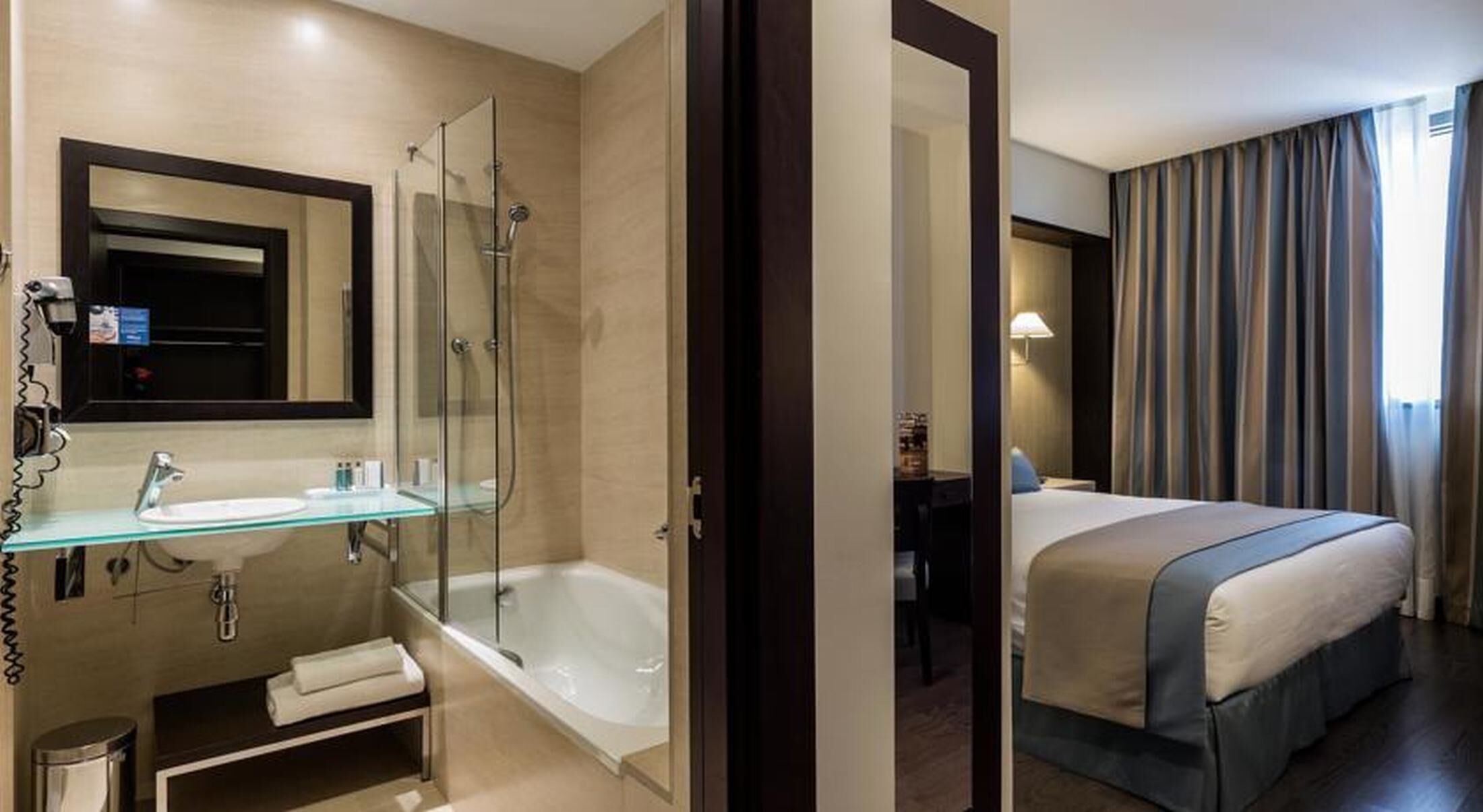 Minibar, in-room safe, desk, blackout curtains