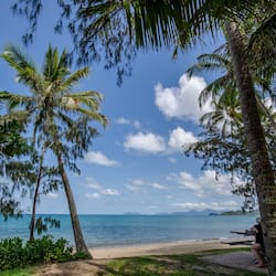 Trên bãi biển, lều miễn phí, ghế dài tắm nắng, dù trên bãi biển