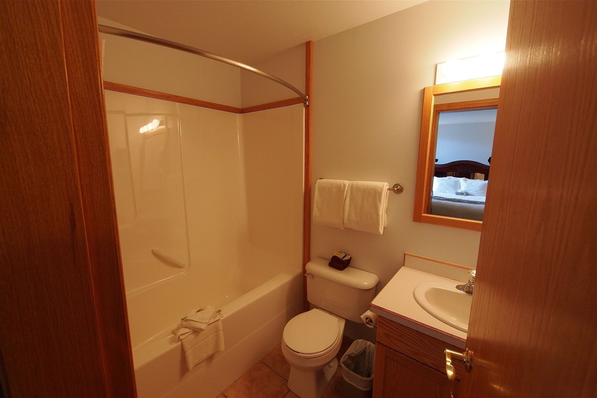 executive room, 1 queen bed | bathroom | combined shower/bathtub, deep-soaking bathtub, free toiletries