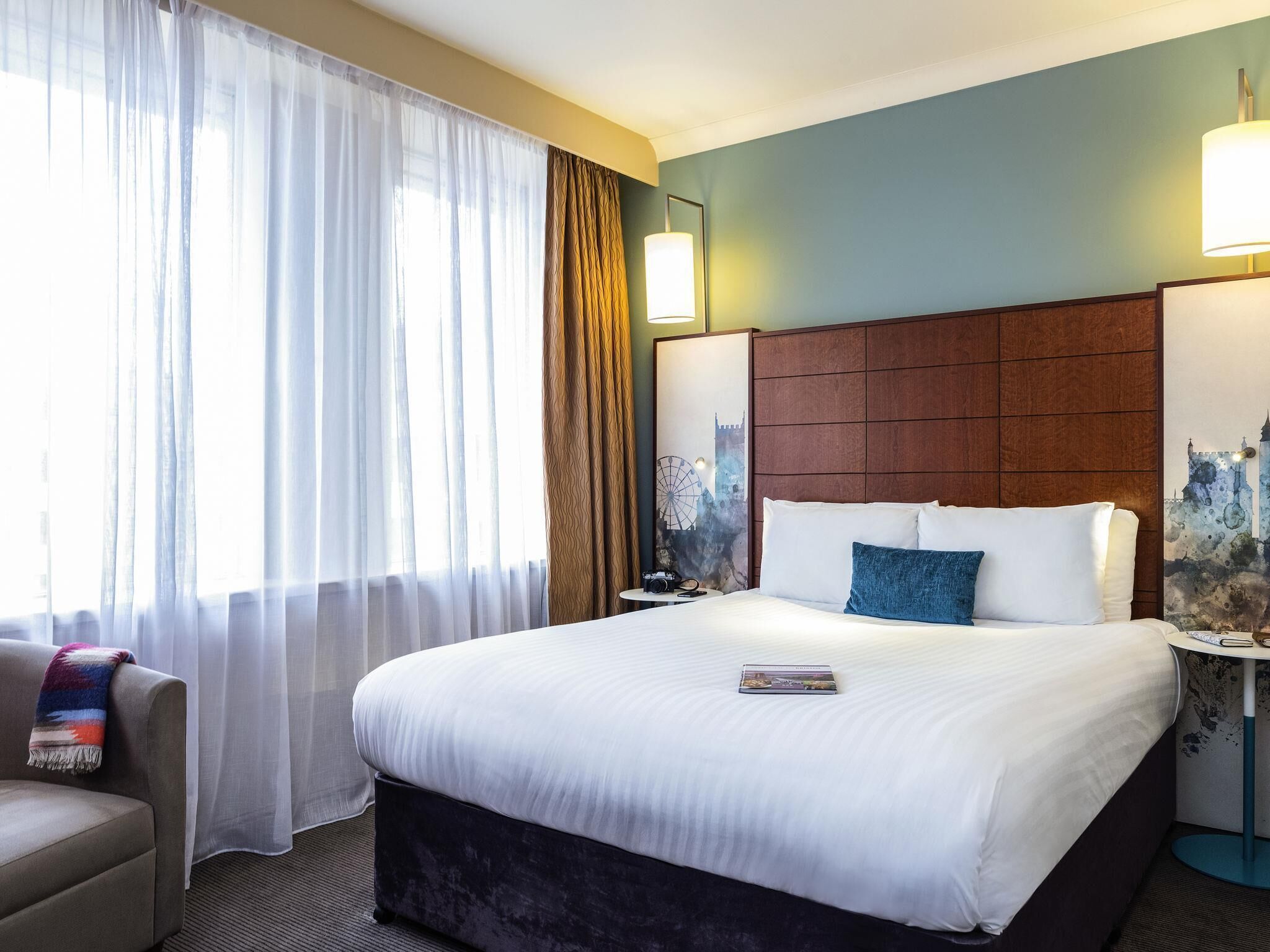 Habitación doble clásica, 1 cama Queen size | Sábanas de algodón egipcio y ropa de cama de alta calidad 