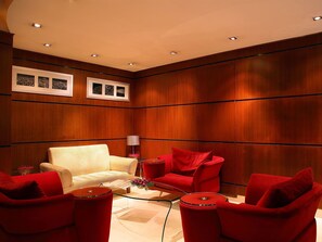 21-inch flat-screen TV with cable channels, TV