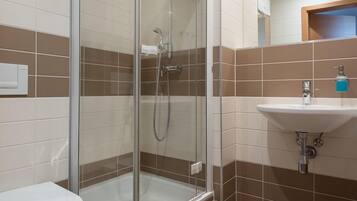 Standard Apartment, 1 Double Bed | Bathroom | Hair dryer, towels