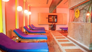 Manicures and pedicures, massages