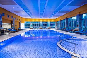 2 indoor pools, seasonal outdoor pool