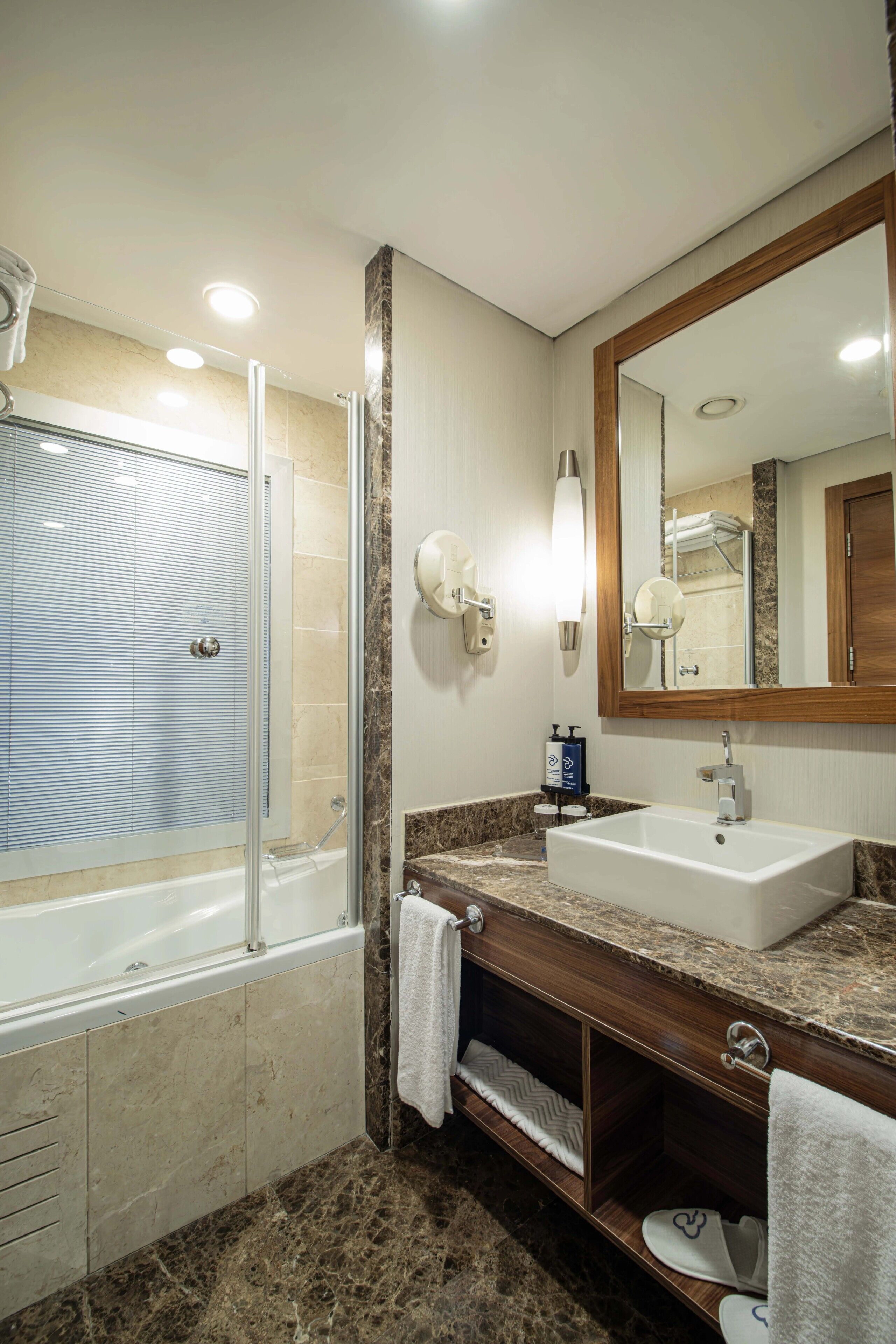 Camera Deluxe | Bagno | Set di cortesia gratuito, asciugacapelli, pantofole, asciugamani