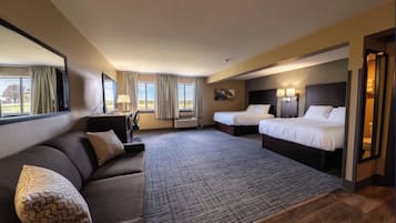 Studio Suite, Multiple Beds, Non Smoking | Desk, laptop workspace, blackout curtains, iron/ironing board