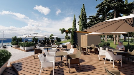 Bar de playa. Hotel Pelegrin Plava Laguna