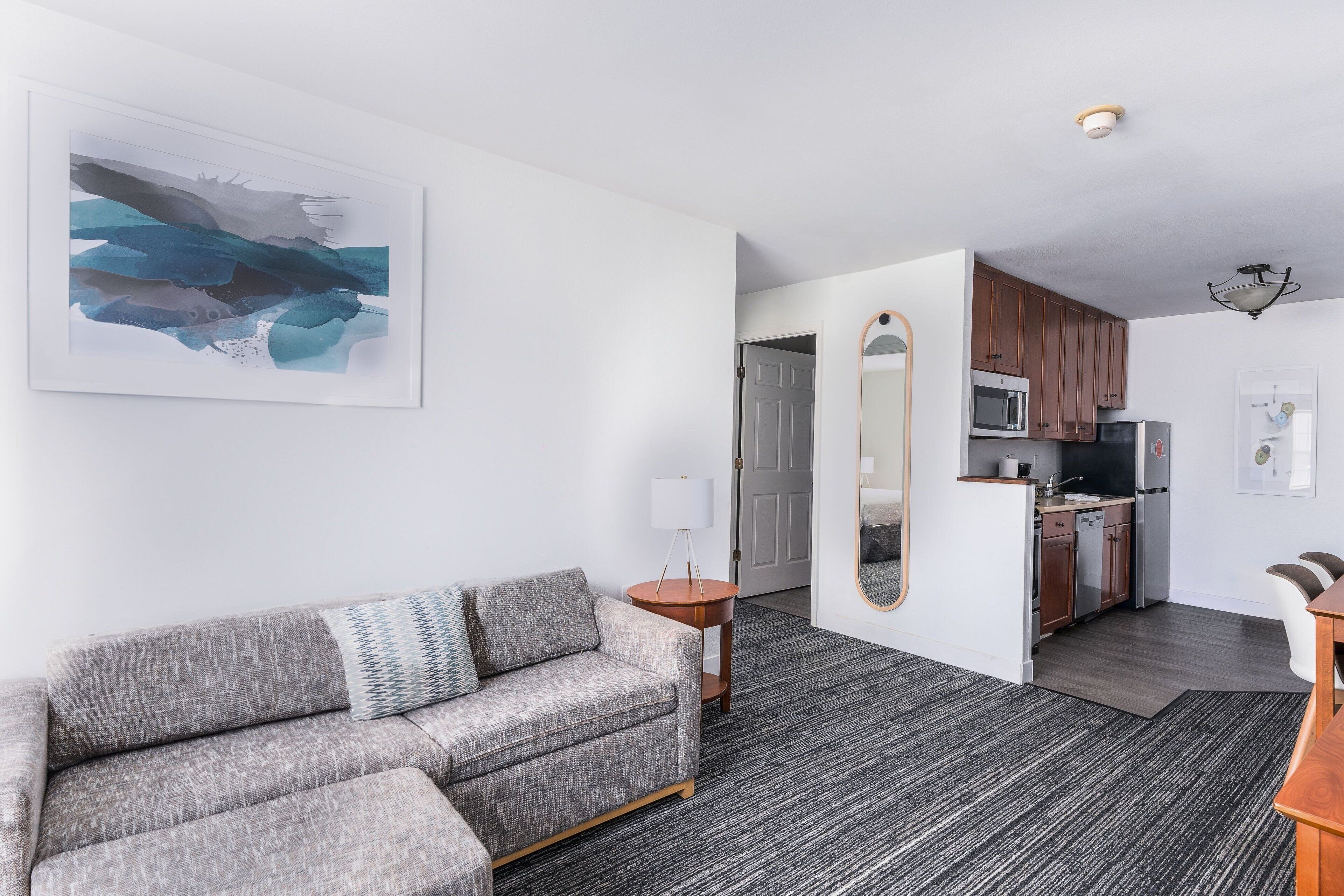 1 bedroom, desk, soundproofing, iron/ironing board