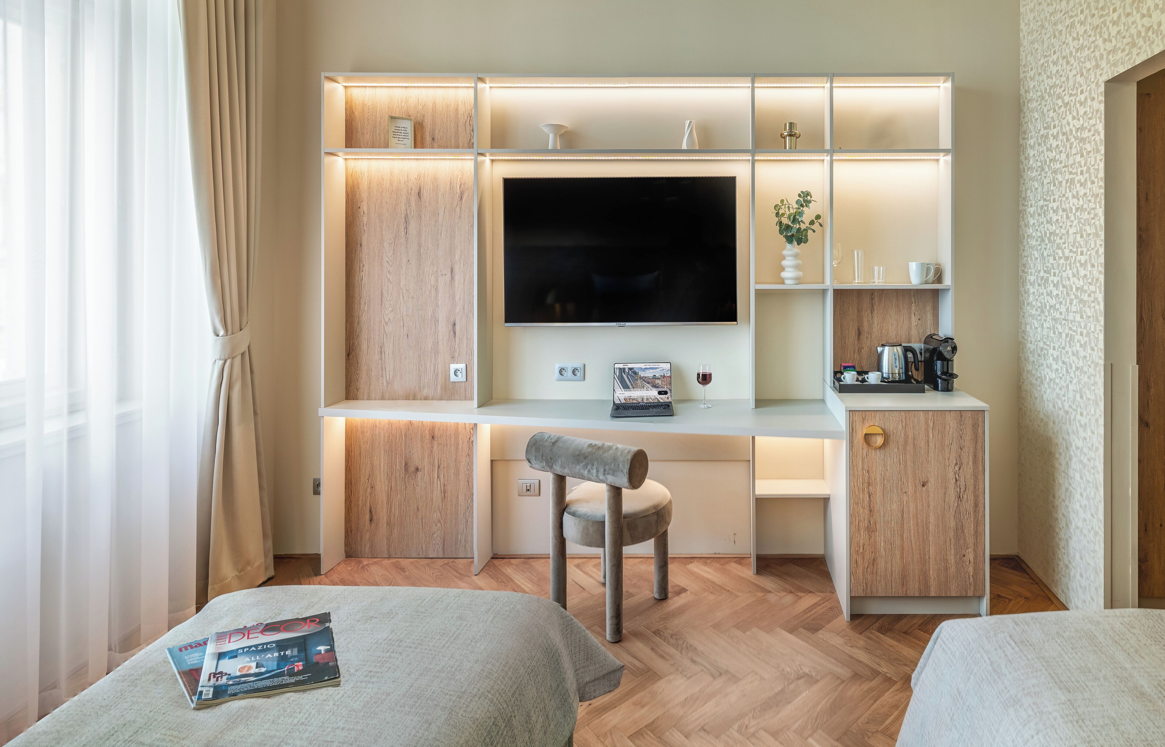 豪華客房 | 書桌、免費無線上網、床單