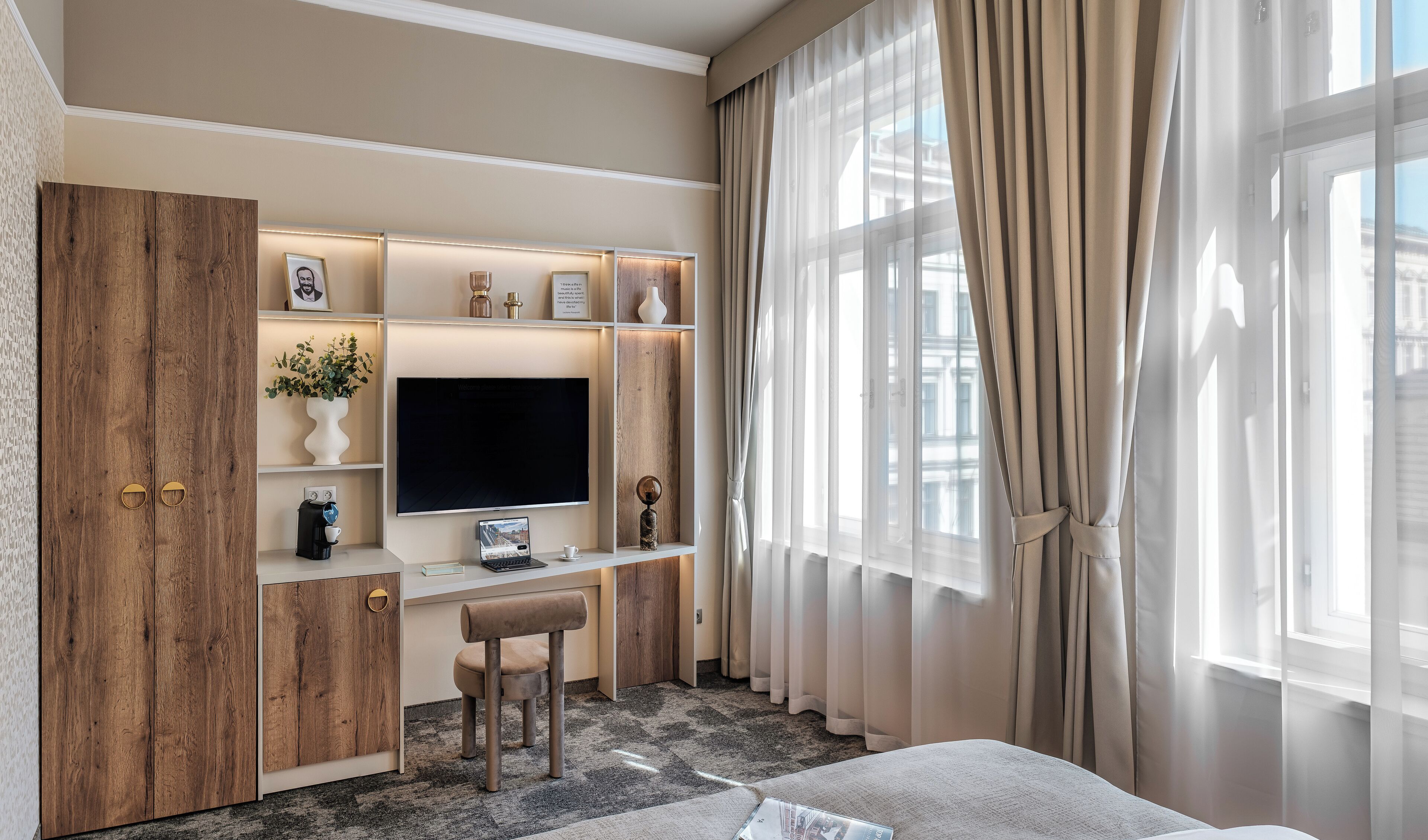 豪華客房 | 書桌、免費無線上網、床單