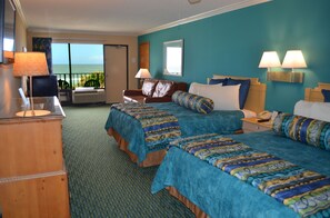In-room safe, blackout curtains, iron/ironing board, bed sheets - Sun Viking Lodge (Daytona Beach Shores)