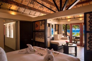 Quarto família (Beach Bure) | Cofres nos quartos, individualmente decorados, cortinas blackout