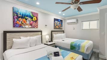 Standard Room: 2 Double Beds | Premium bedding, in-room safe, individually decorated