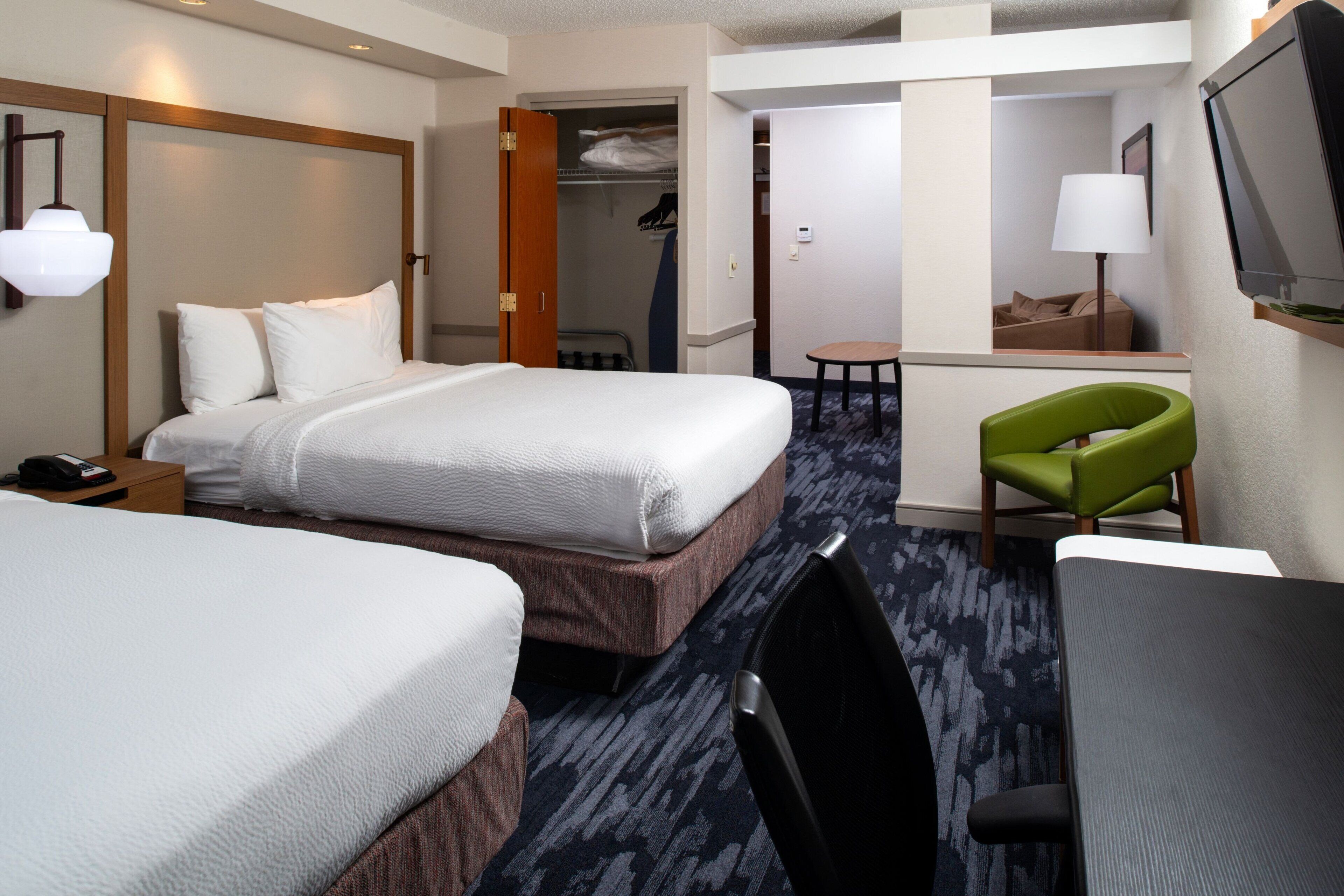Suite, Multiple Beds | Egyptian cotton sheets, premium bedding, in-room safe, desk