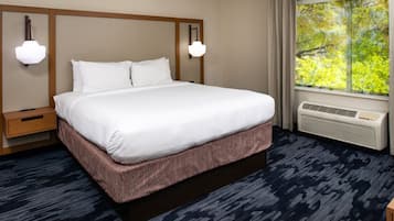 Lakens van Egyptisch katoen, luxe beddengoed, een kluis op de kamer