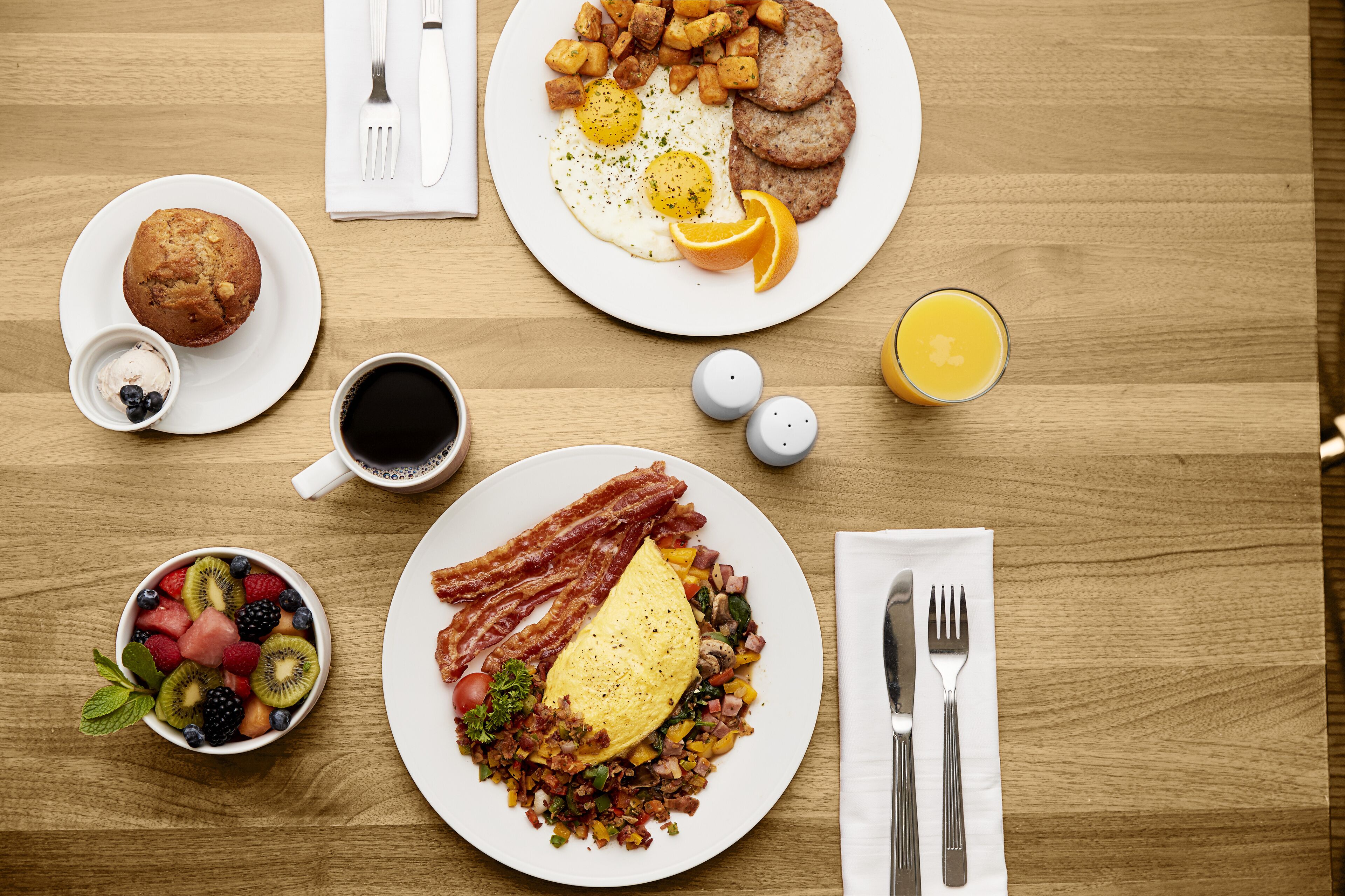 daily to-go breakfast for a fee