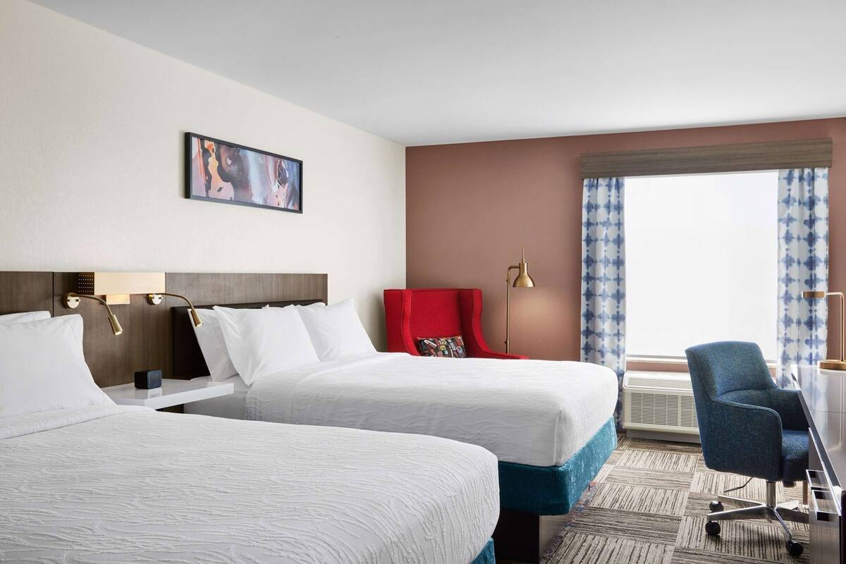 In-room safe, desk, iron/ironing board, free cribs/infant beds